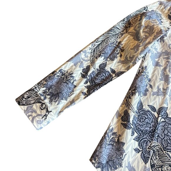 Paisley & Gray Samuel Slim Fit Button Down Shirt Long Sleeve Bird Print 18 NWOT - Picture 3 of 12